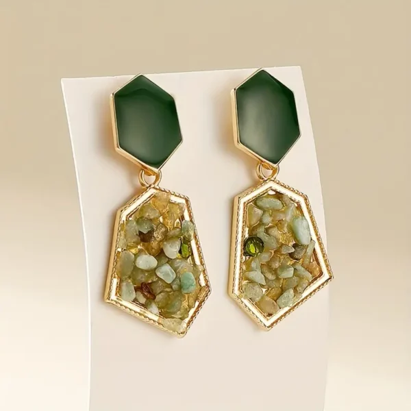 Vintage green earrings