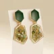 Vintage green earrings